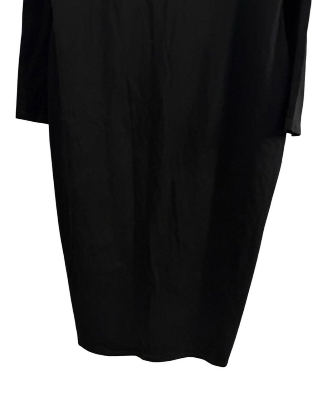 Black Cotton Dress Long Sleeve - Picture 2 of 3